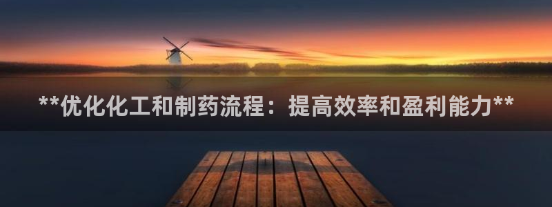 九游会老哥必备的交流社区九：**优化化工和制药流程：提高效率和盈利能力**