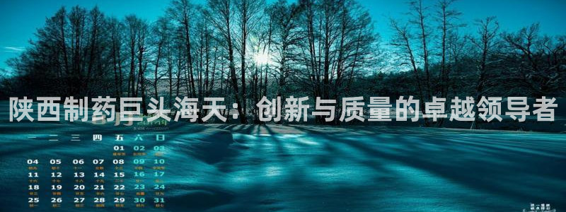 九游会老哥必备的交流社区九：陕西制药巨头海天：创新与质量的卓越领导者