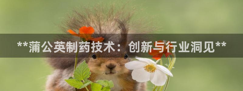 九游老哥俱乐部登录：**蒲公英制药技术：创新与行业洞见**
