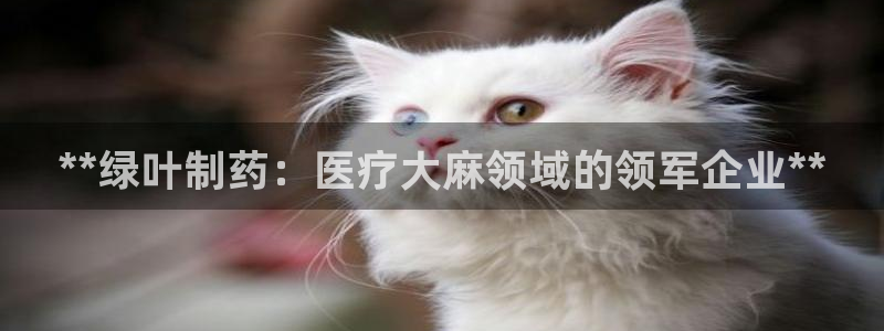 九游会老哥俱乐部必备的交流社区论坛：**绿叶制药：医疗大麻领域的领军企业**