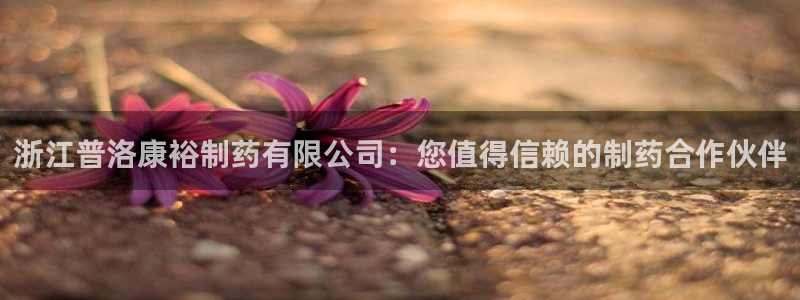 九游会老哥俱乐部交流社区：浙江普洛康裕制药有限公司：您值得信赖的制药合作伙伴